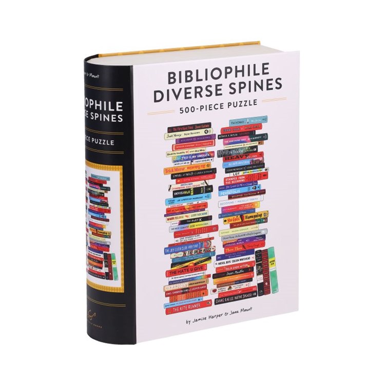 Bibliophile Diverse Spines 500-Piece Puzzle (Jigsaw