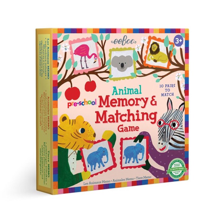 Pre-school Animal Memory Matching Game | Simblist Group
